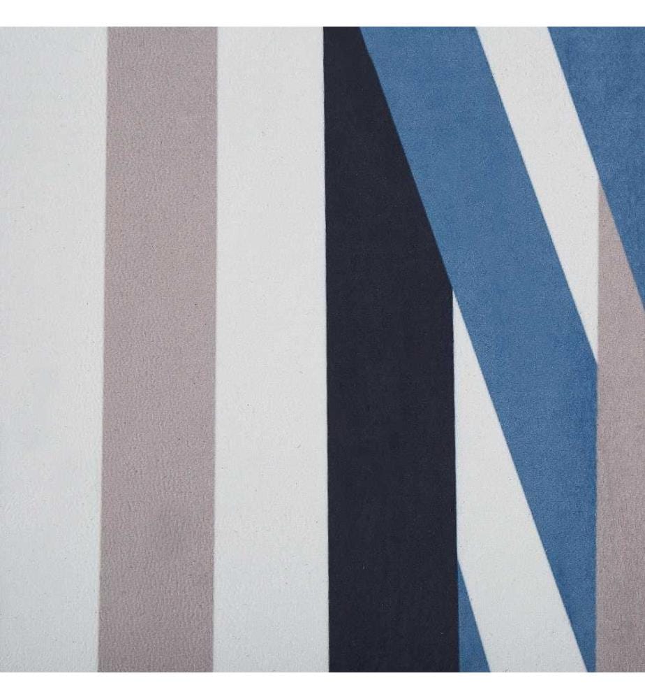 Tapis Multicolore en Polyester 70 x 200 cm Rectangulaire Dessous Anti-Dérapant Convient au Chauffage par le Sol Style Moderne