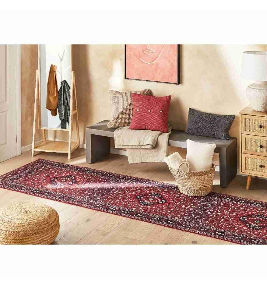 Teppich VADKADAM Dunkelrot 80 x 300 cm
