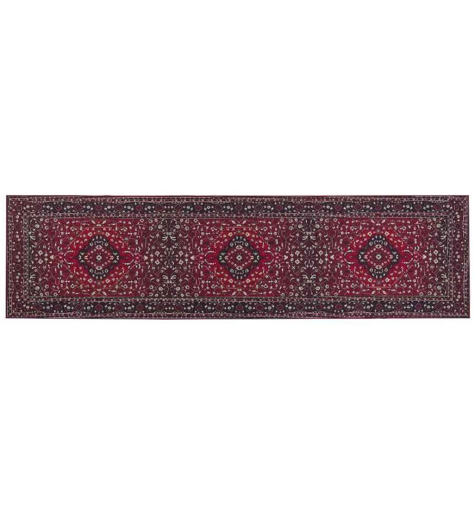 Teppich VADKADAM Dunkelrot 80 x 300 cm