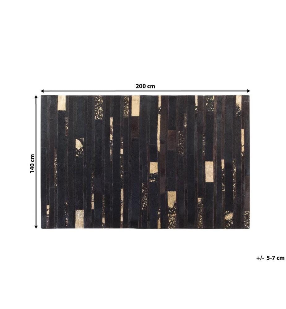 Teppich ARTVIN Braun 140 x 200 cm Echtleder
