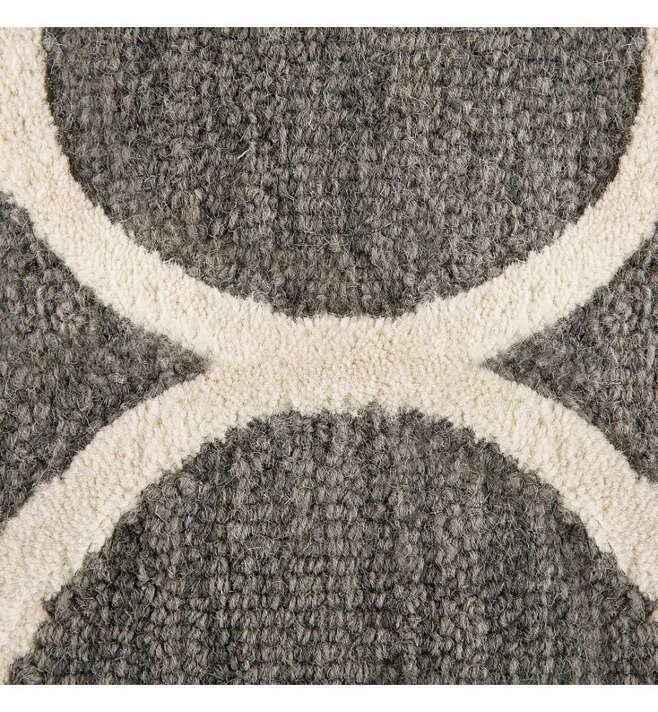 Teppich YALOVA Grau 160 x 230 cm Wolle