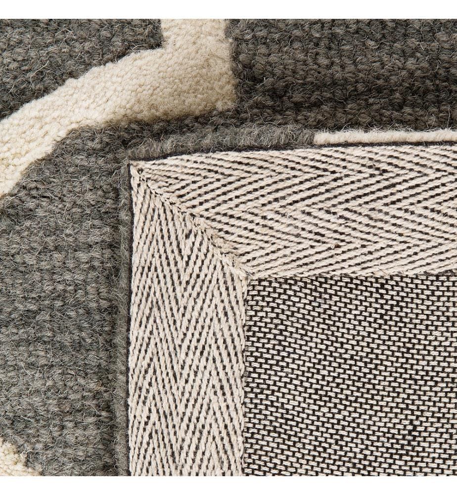 Teppich YALOVA Grau 160 x 230 cm Wolle