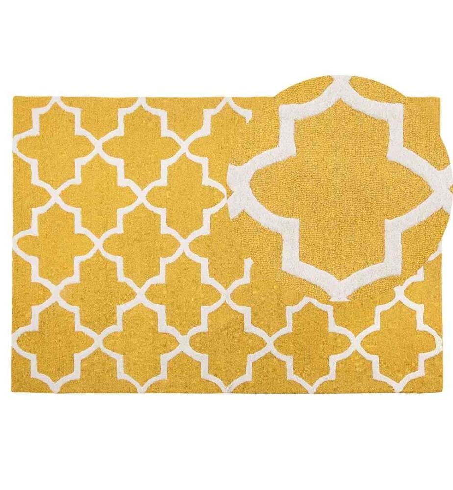 Tapis SILVAN Jaune 140 x 200 cm Laine