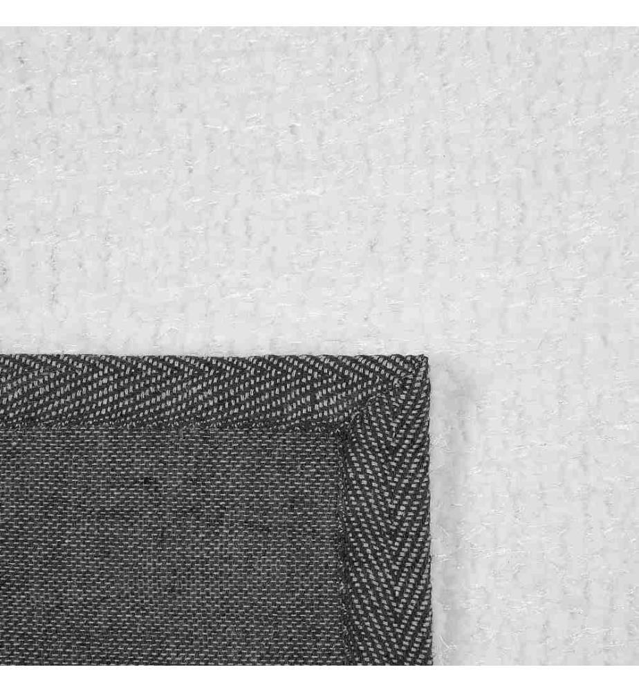 Tapis Poils Longs Shaggy Blanc en Polyester et Coton Très Doux au Toucher pour Chambre ou Salon au Style Moderne 160 x 230 cm