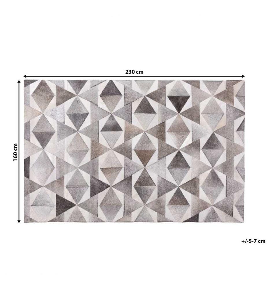 Tapis ALAKA Gris 160 x 230 cm Cuir