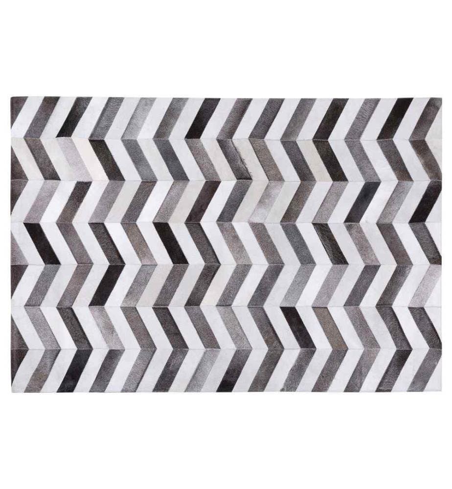 Teppich AKSAZ Bunt 140 x 200 cm Echtleder