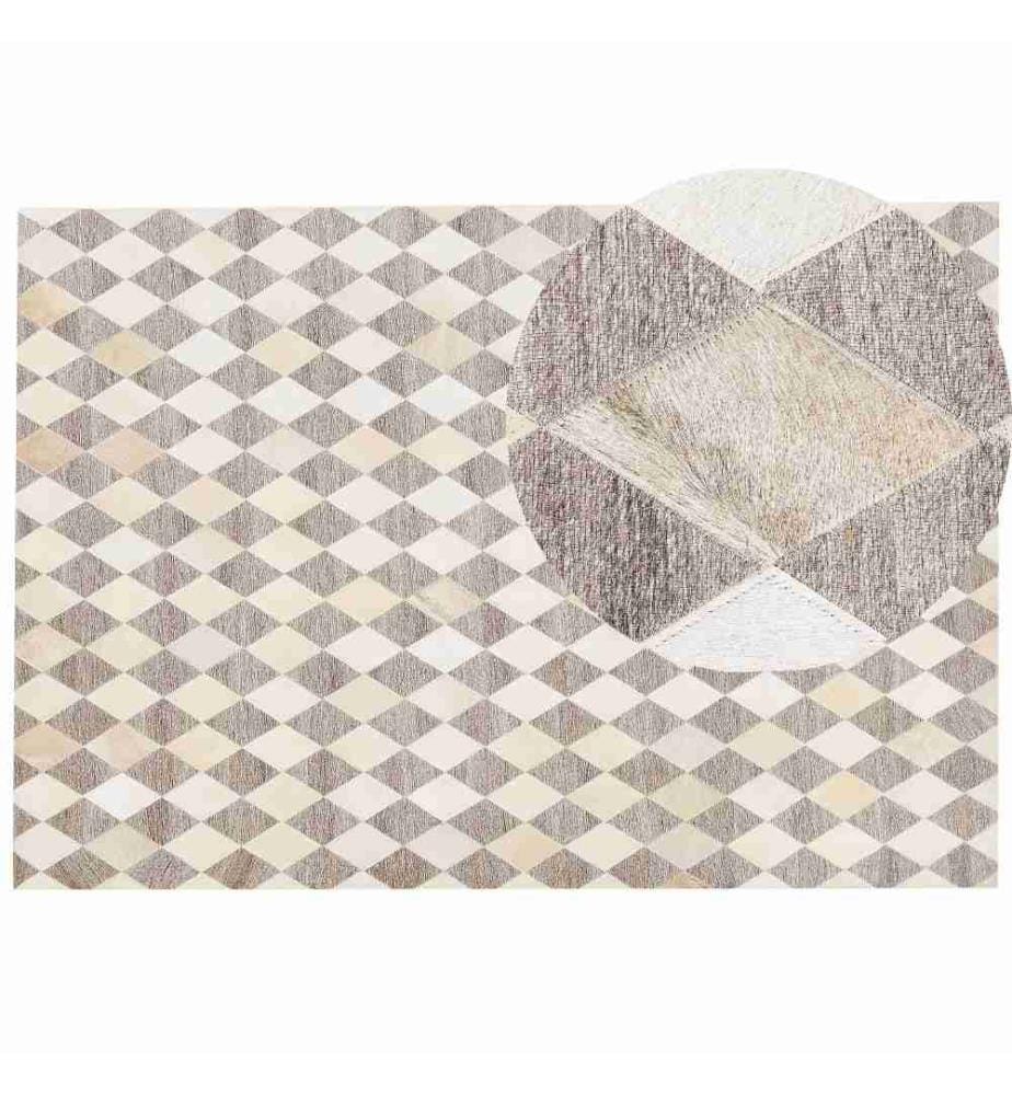 Tapis SESLICE Beige 160 x 230 cm Cuir