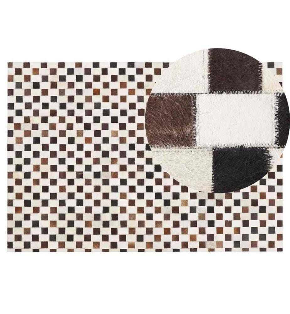 Tapis KAYABEY Beige 140 x 200 cm Cuir