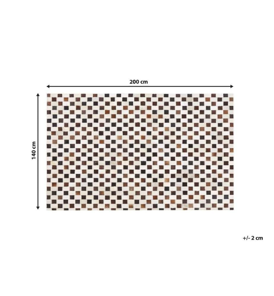 Tapis KAYABEY Beige 140 x 200 cm Cuir