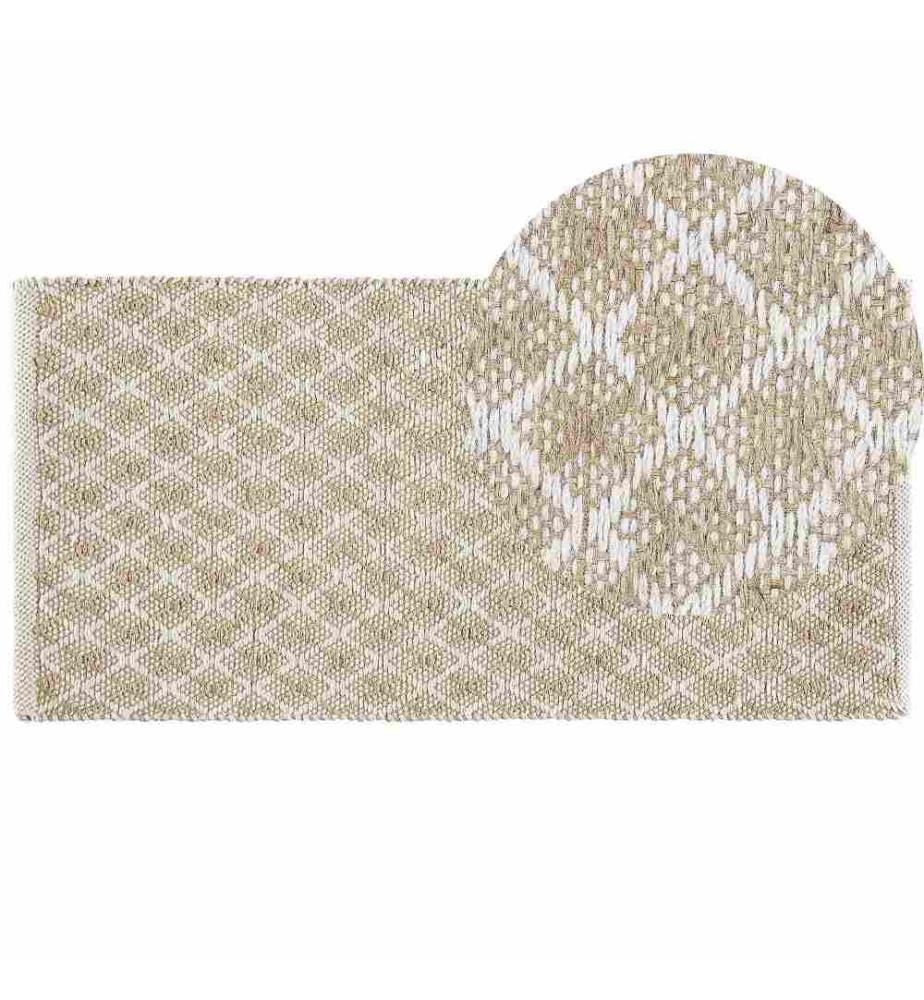 Teppich AKBEZ Hellbeige 50 x 80 cm Jute