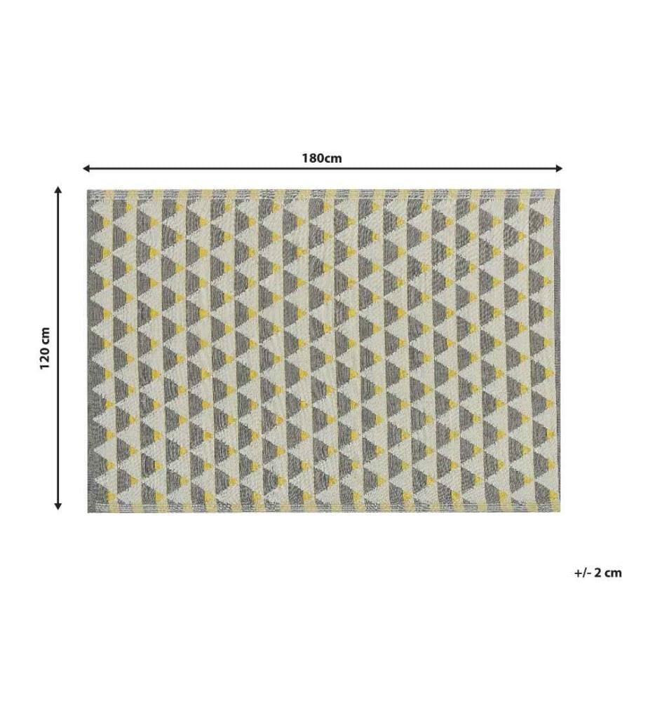 Outdoorteppich HISAR Grau 120 x 180 cm