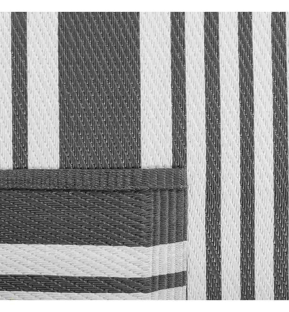Outdoorteppich DELHI Schwarz 120 x 180 cm