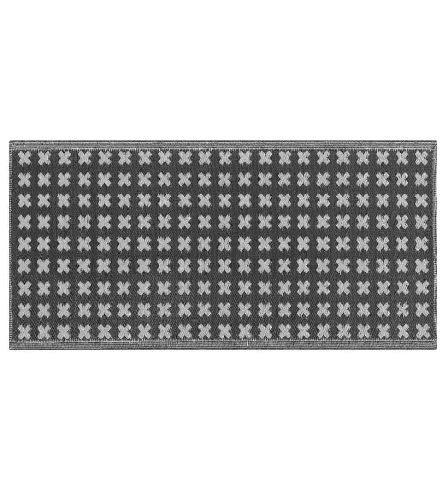 Tapis d'extérieur ROHTAK Noir 90 x 180 cm