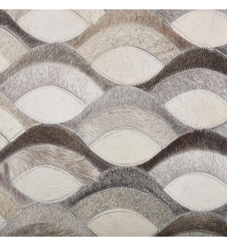 Tapis KIRCA Beige 140 x 200 cm Cuir