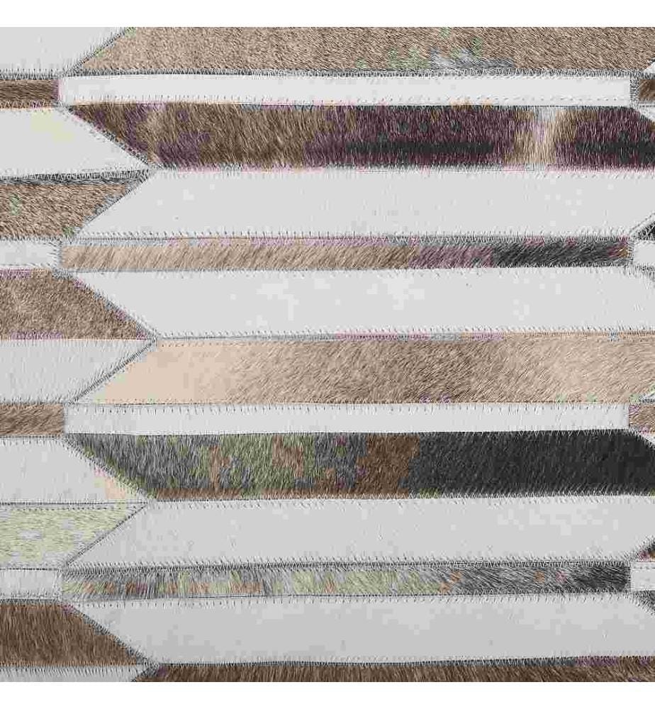 Teppich KULALAR Beige 140 x 200 cm Echtleder