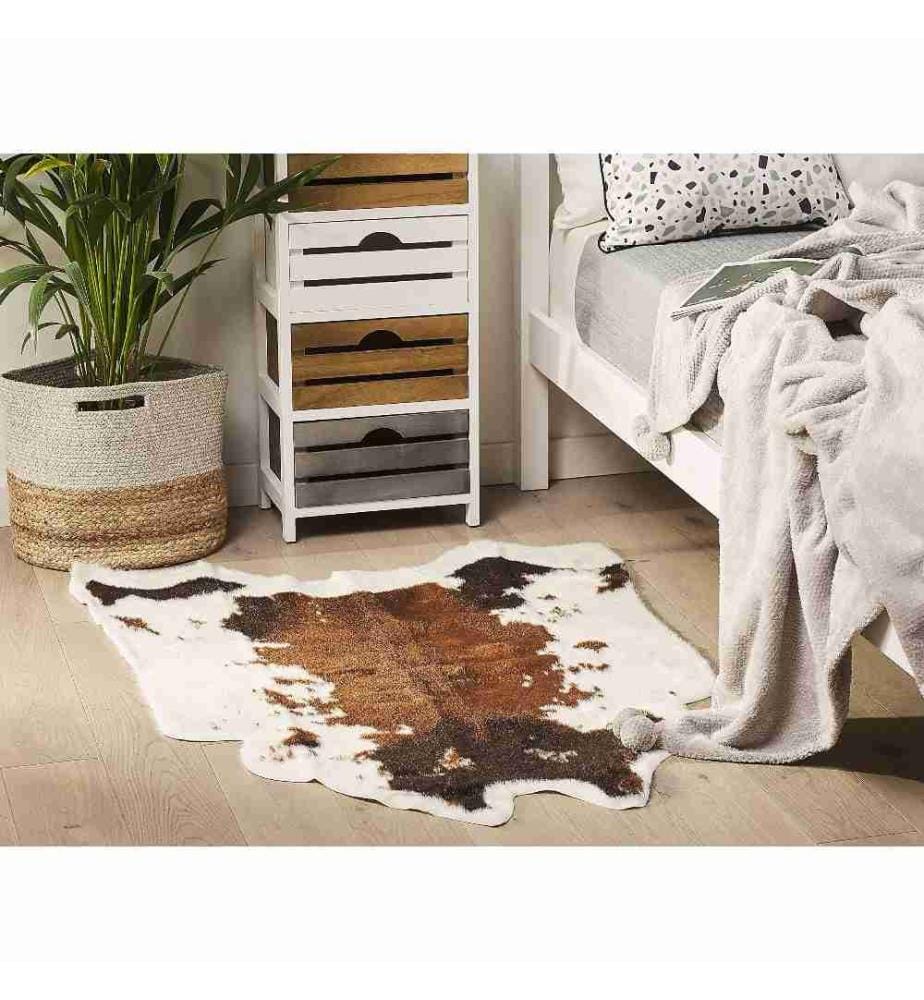 Faux cuir de vache NAMBUNG Marron 60 x 90 cm