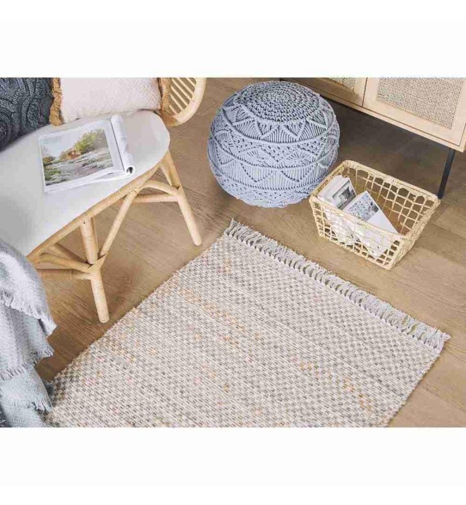 Tapis ZERDALI Beige 80 x 150 cm Jute