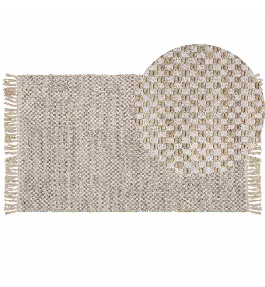 Tapis ZERDALI Beige 80 x 150 cm Jute