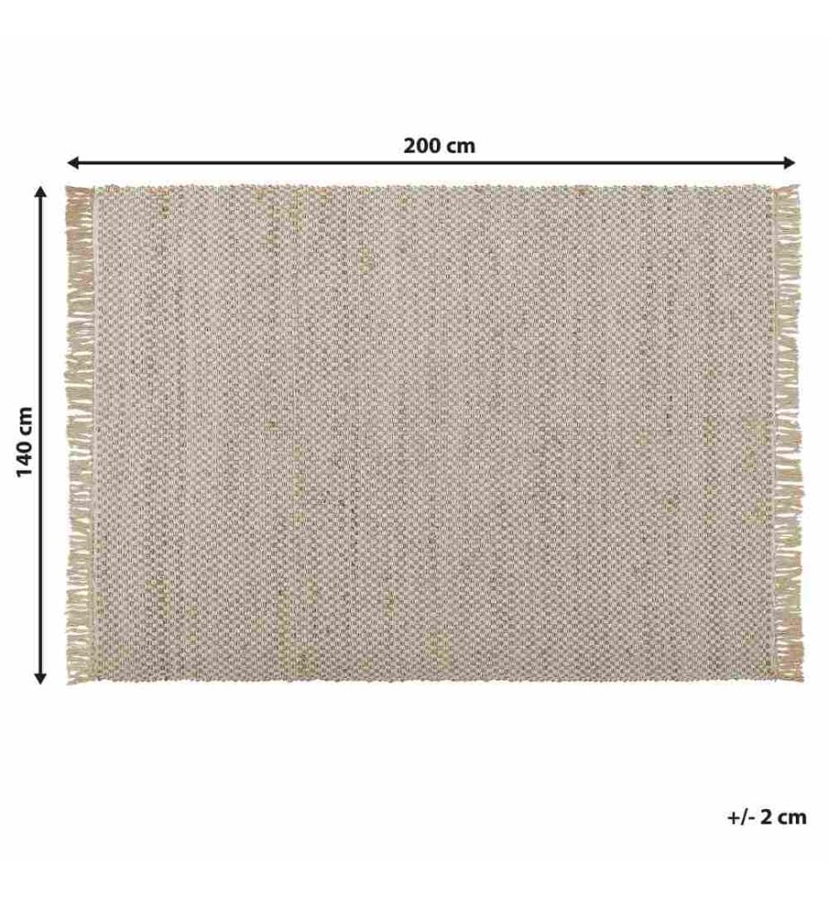Tapis ZERDALI Beige 140 x 200 cm Jute