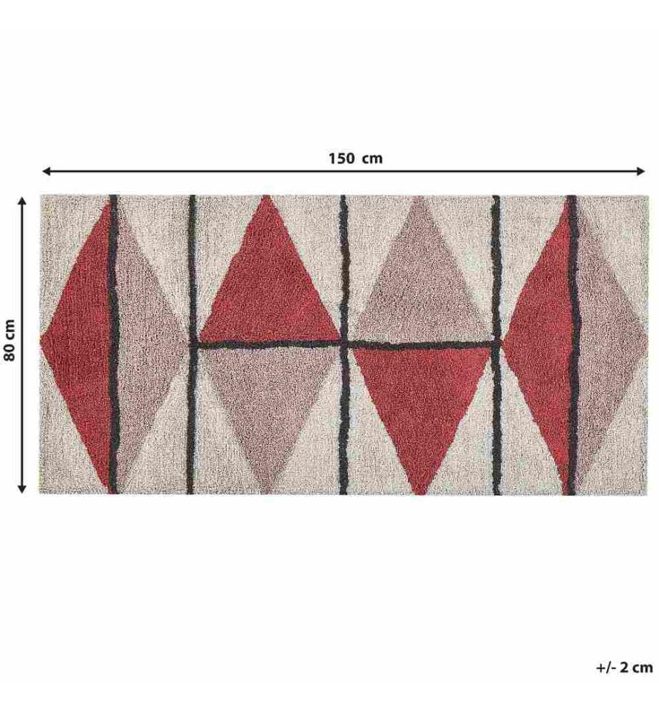Tapis PURNIA Multicolore 80 x 150 cm Coton