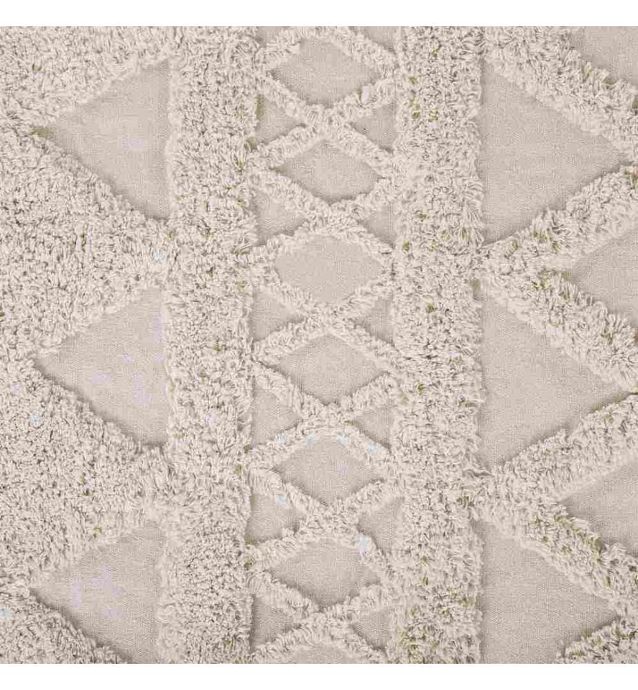Teppich DIDIM Beige 140 x 200 cm Baumwolle