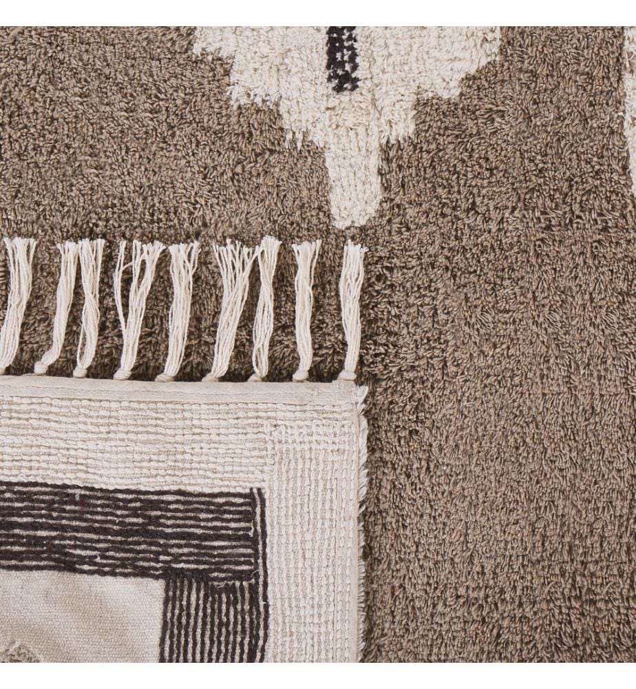 Teppich GEYVE Beige 80 x 150 cm Baumwolle