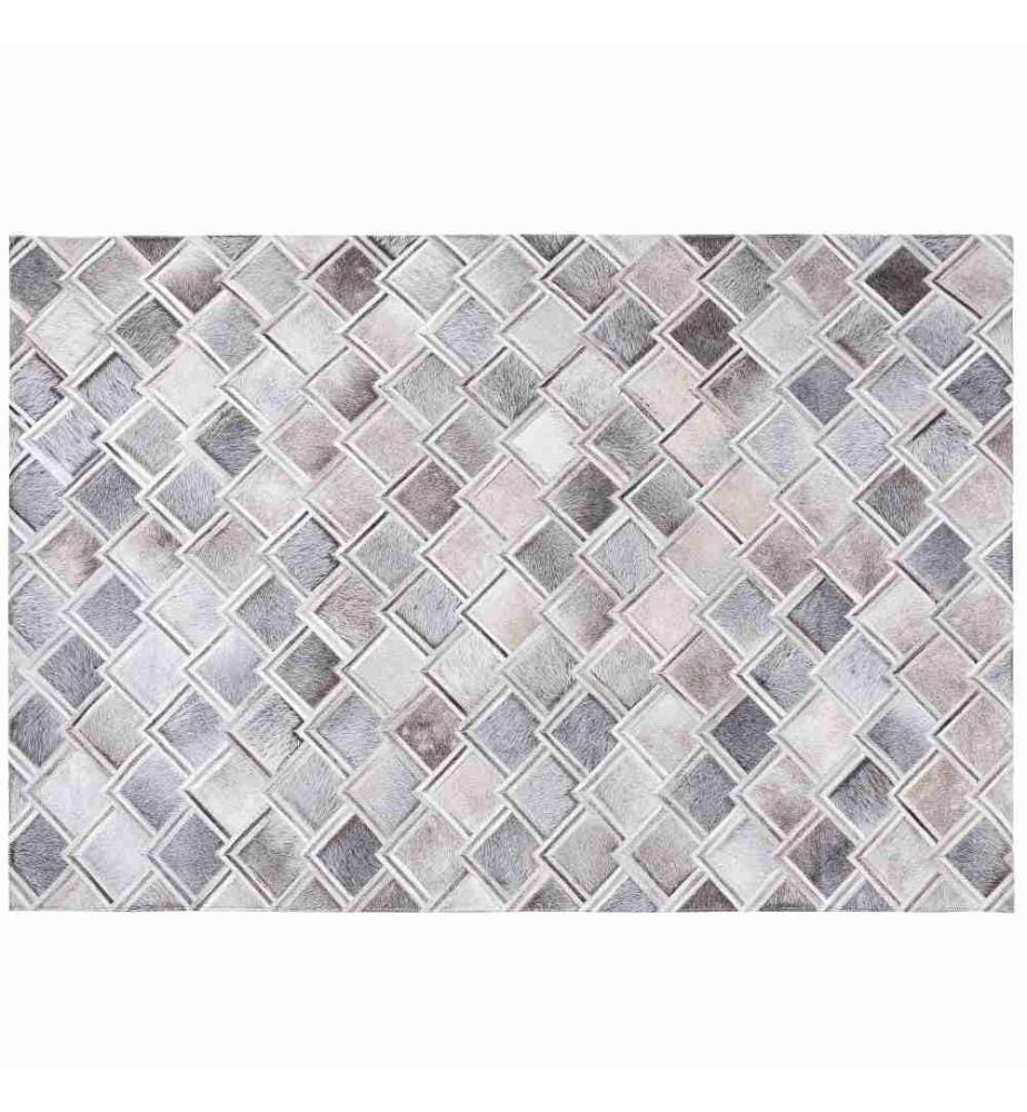 Tapis AGACLI Gris 160 x 230 cm Cuir