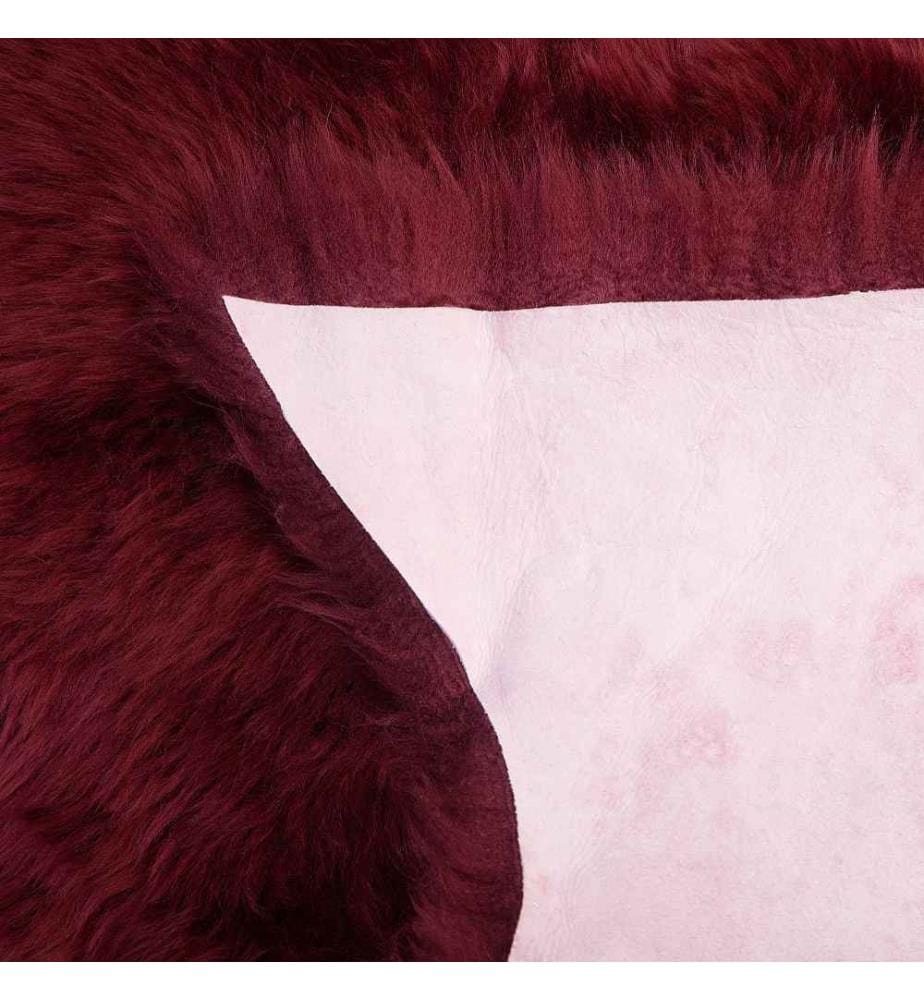 Déco en peau de mouton ULURU Rouge Bordeaux 65 x 110 cm