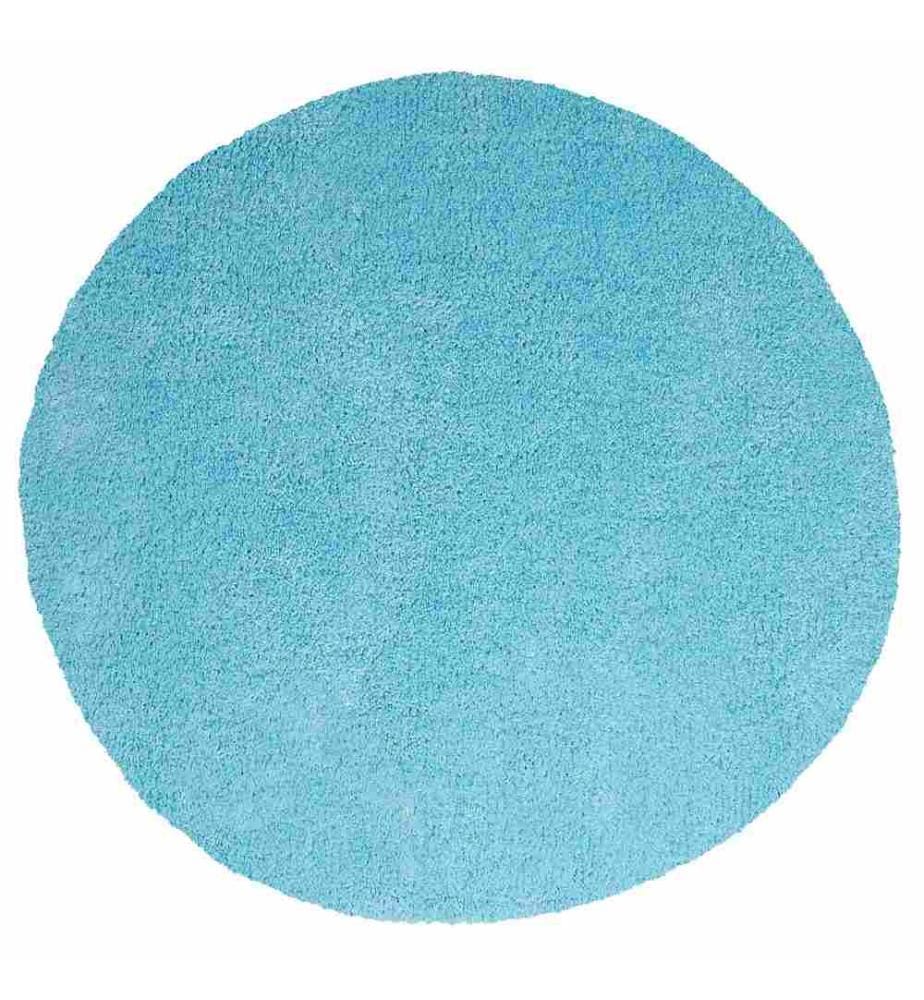 Shaggy-Teppich DEMRE Hellblau ø 140 cm