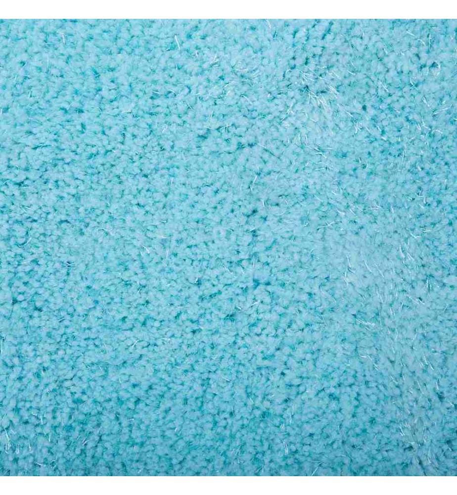 Shaggy-Teppich DEMRE Hellblau ø 140 cm