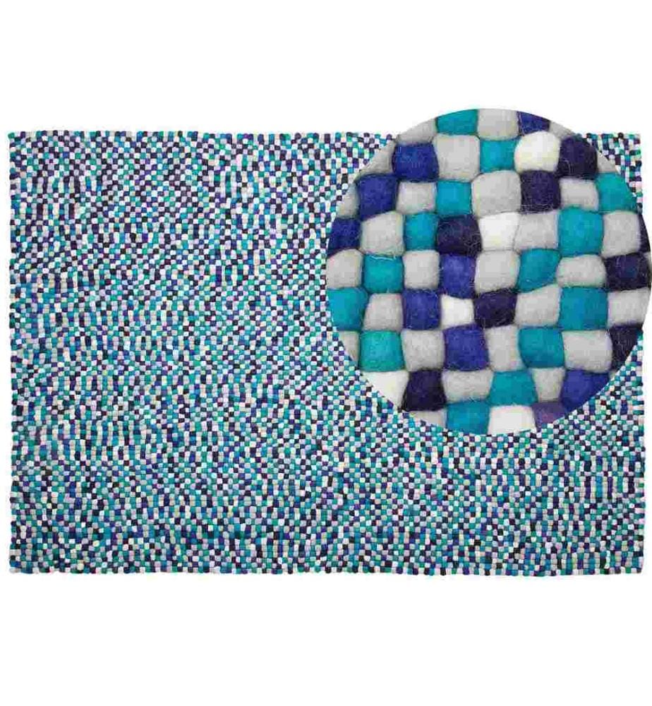 Tapis AMDO Bleu marine 160 x 230 cm Laine
