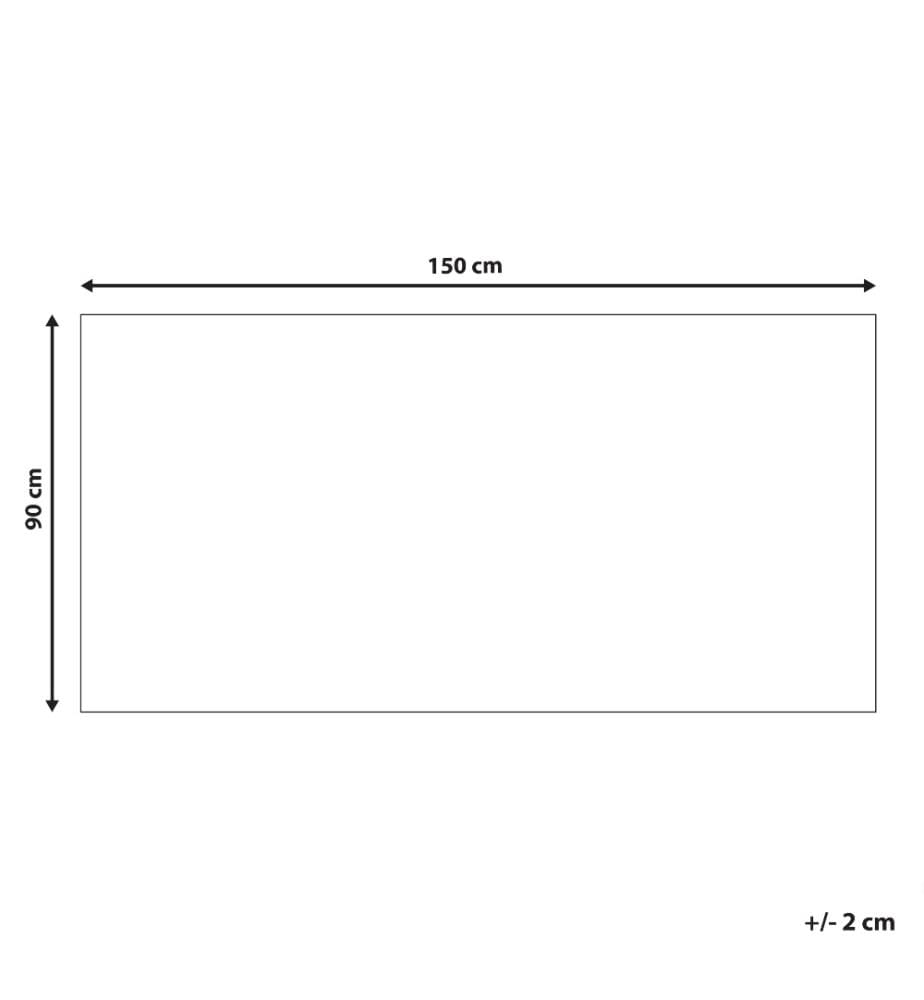 Tapis Rectangulaire d'Extérieur Vert Foncé en Polypropylène Motif Recto Verso Pour Déco De Terrasse Design