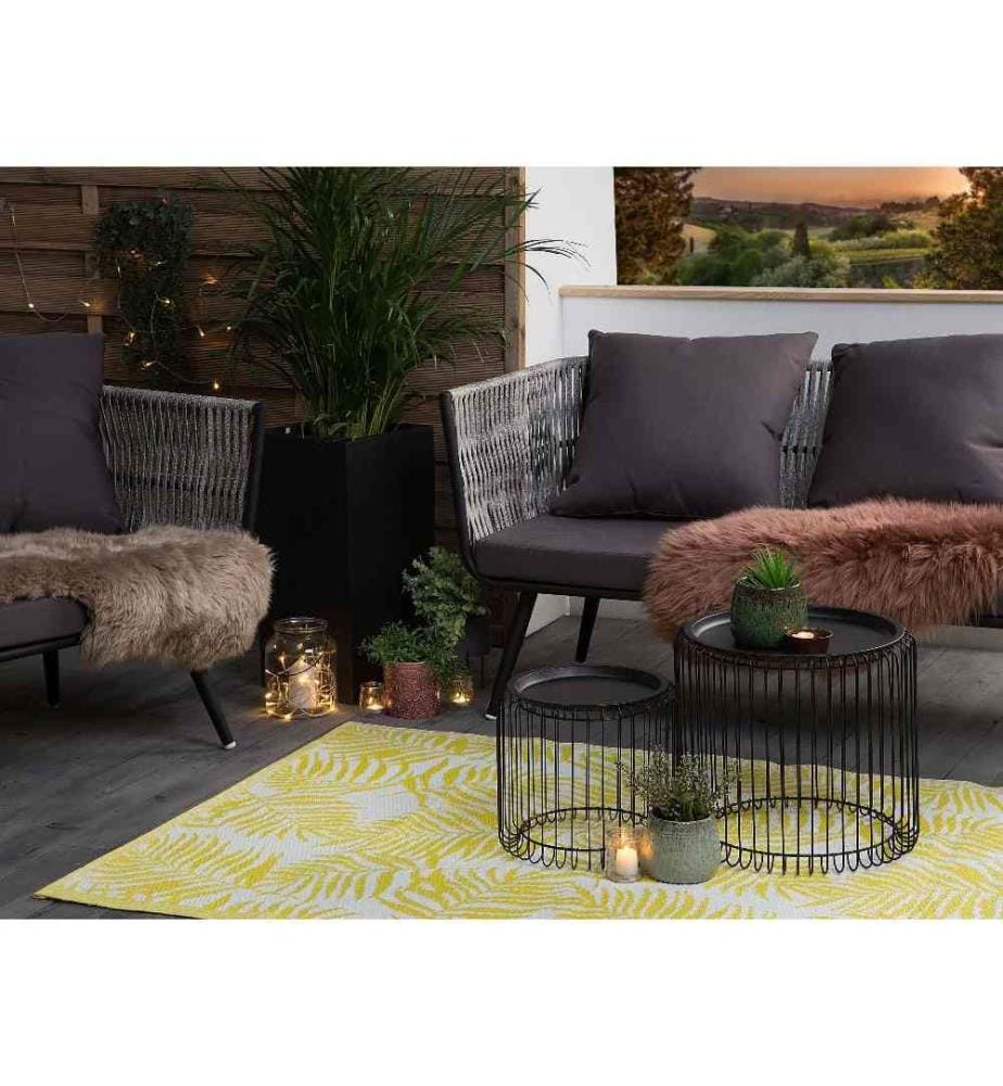 Outdoorteppich KOTA Gelb 120 x 180 cm Zweiseitig