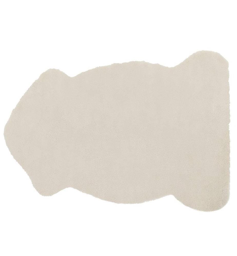 Tapis en fausse fourrure UNDARA Beige 60 x 90 cm