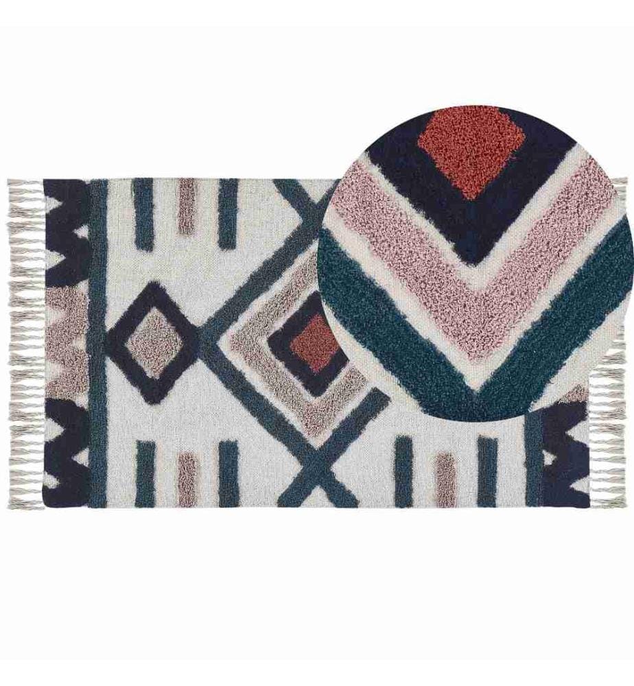 Teppich KOZLU Bunt 80 x 150 cm Baumwolle