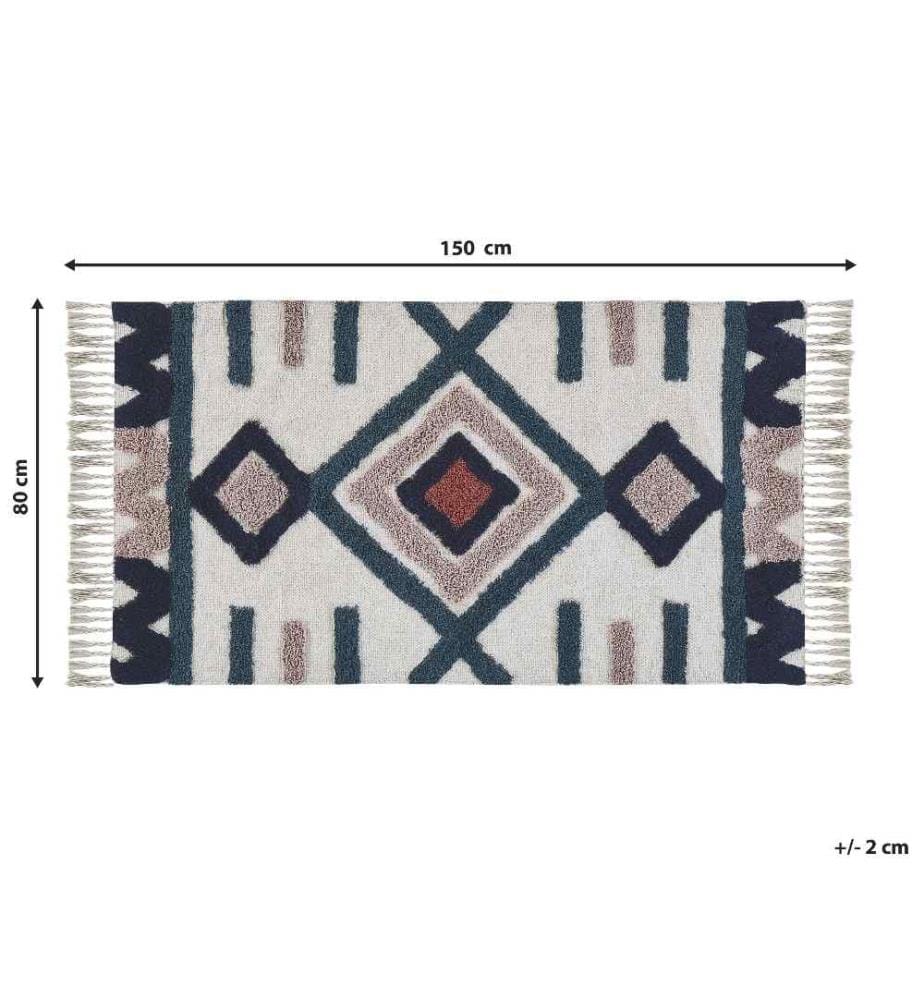 Teppich KOZLU Bunt 80 x 150 cm Baumwolle
