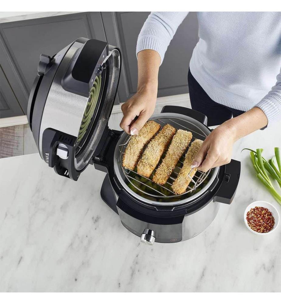 14-in-1-Multicooker - Silber, Schwarz