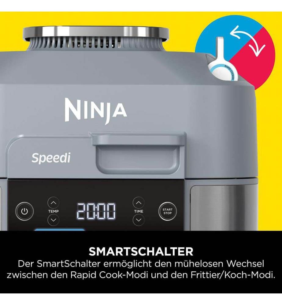 Rapid Cooking System & Heissluftfritteuse - Silber, Schwarz