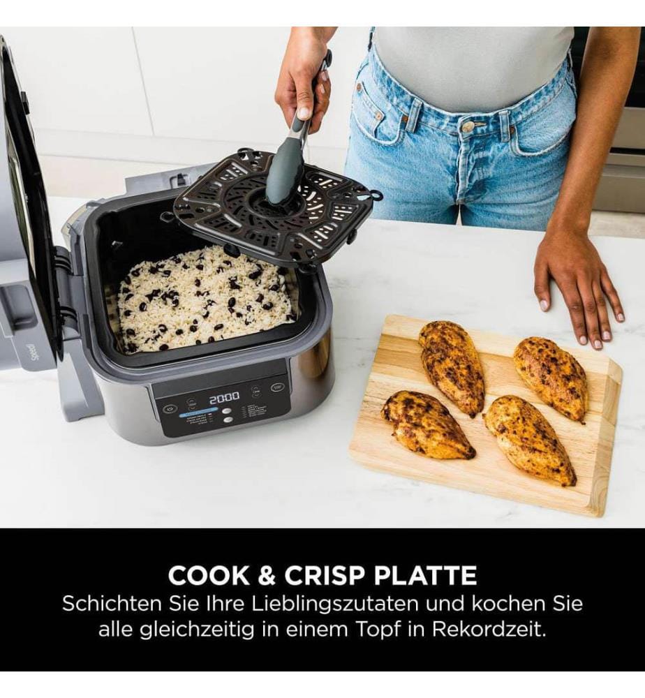 Rapid Cooking System & Heissluftfritteuse - Silber, Schwarz