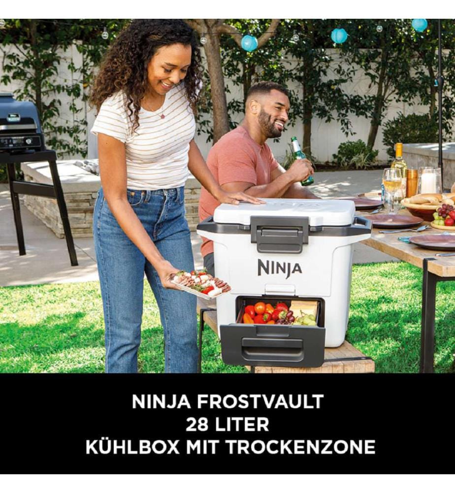 FrostVault 28 L Kühlbox mit Trockenzone - Weiss