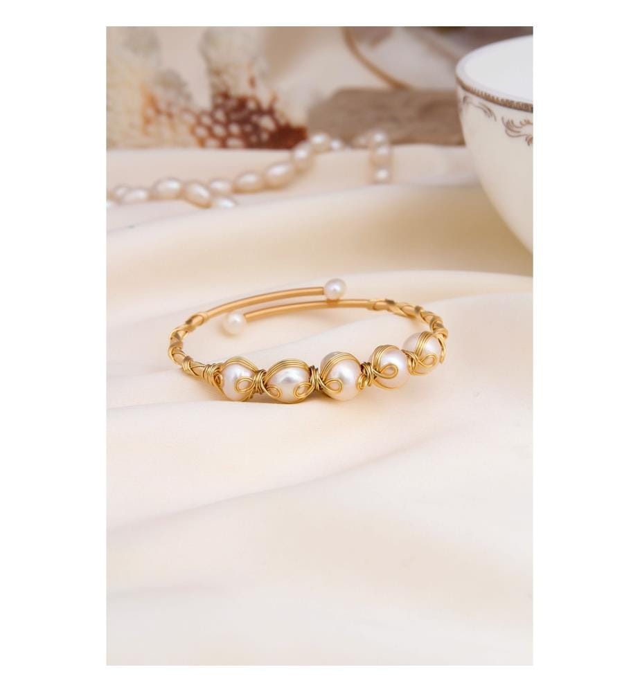 Perlenarmband - Weiss
