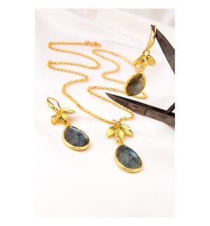 Labradorit-Set - Grau