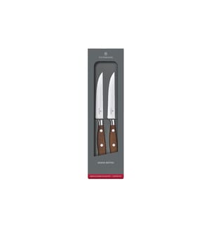 VICTORINOX - Steakmesser-Set Grand Maître Wood 2 Stück, Rosenholz