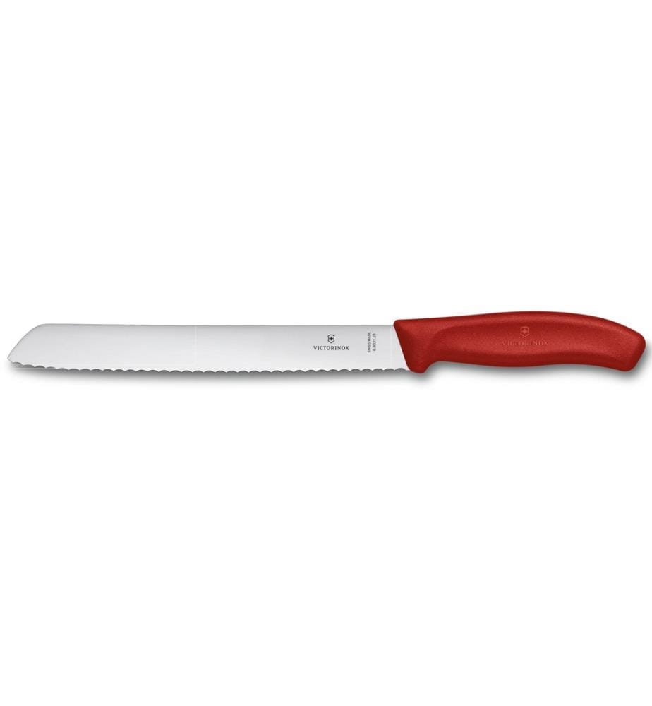 VICTORINOX - Brotmesser Swiss Classic Rot/Silber