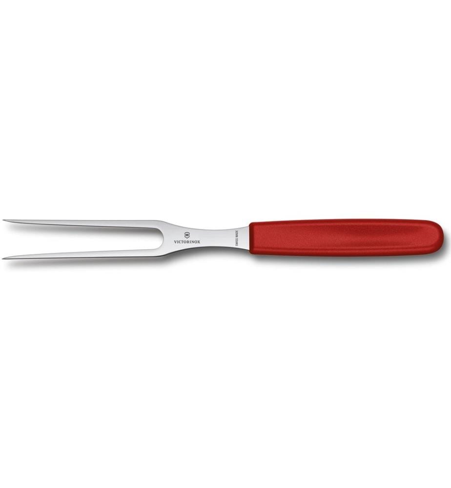 VICTORINOX - Tranchiergabel Swiss Classic Rot/Silber