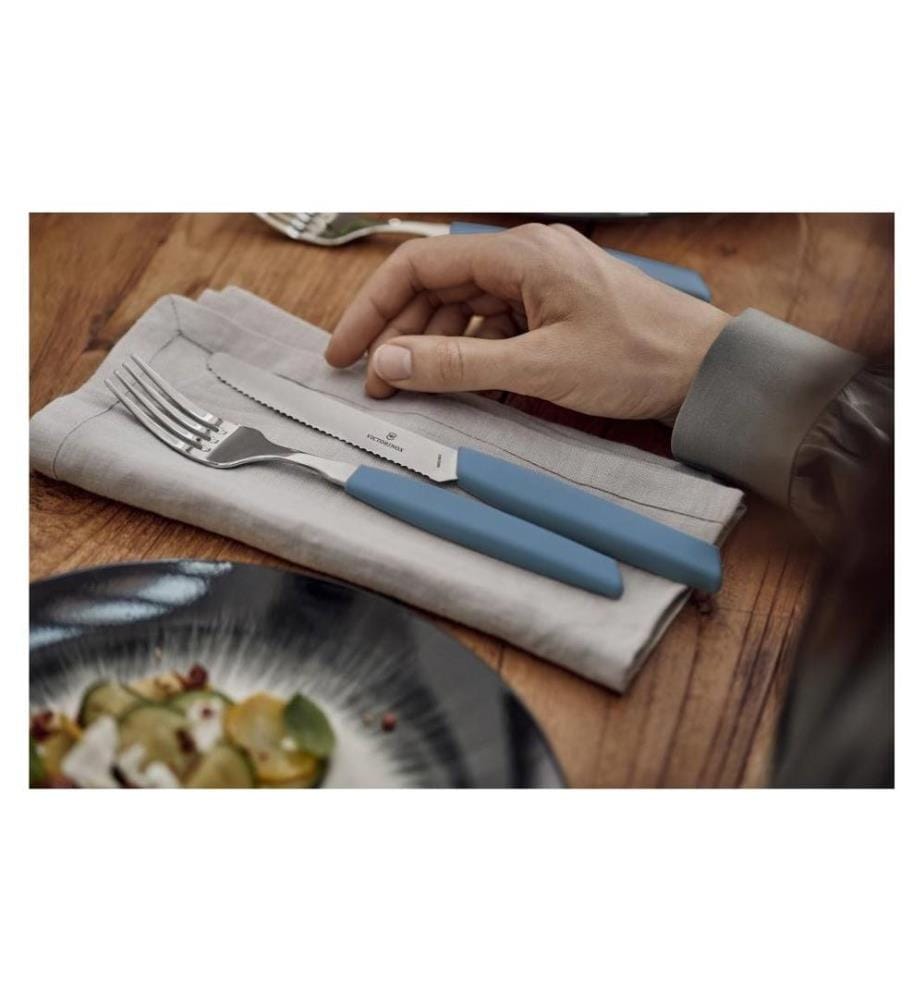 VICTORINOX - Besteck-Set Swiss Modern 12-teilig, Blau