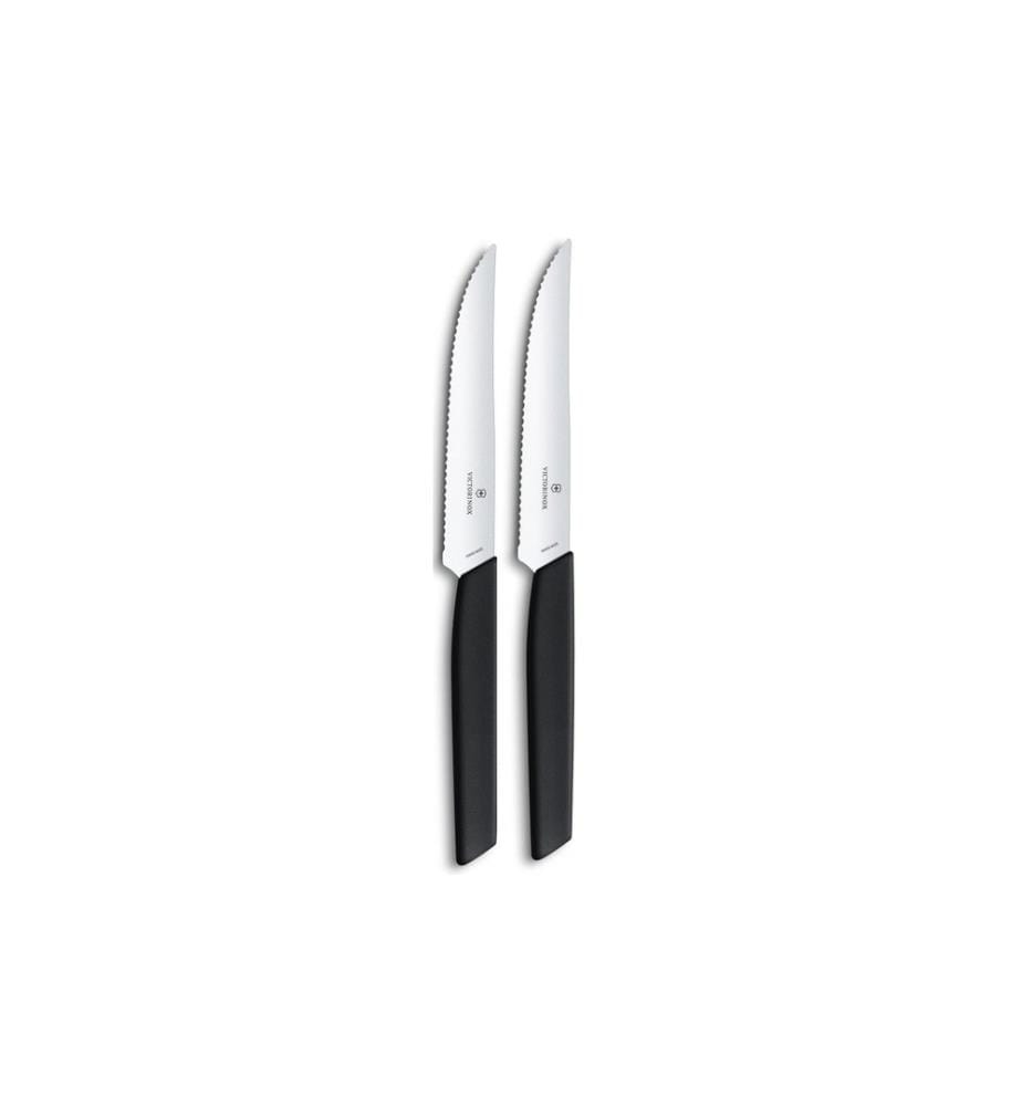 VICTORINOX - Kits de couteaux à steak Swiss Modern 2 Pièce/s, Noir