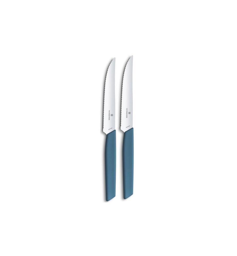VICTORINOX - Kits de couteaux à steak Swiss Modern 2 Pièce/s, Bleu