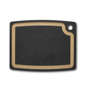 VICTORINOX - Planche à découper Kitchen Rainure à jus, 36.8 cm x 28.5 cm, Noir