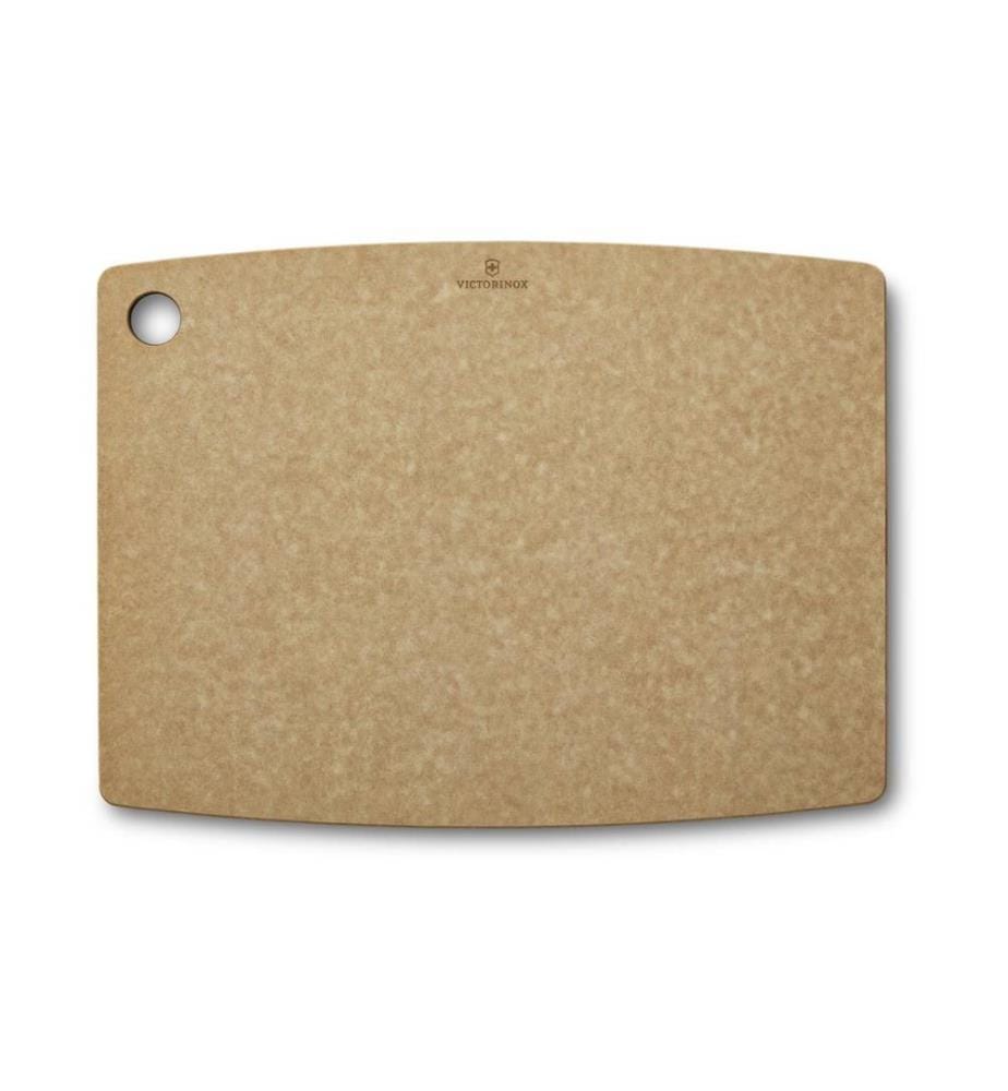 VICTORINOX - Planche à découper Kitchen Rainure à jus, 44.4 cm x 33 cm, Beige